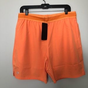 Fabletics The 7" Fundamental Short (Lined) Orange Large